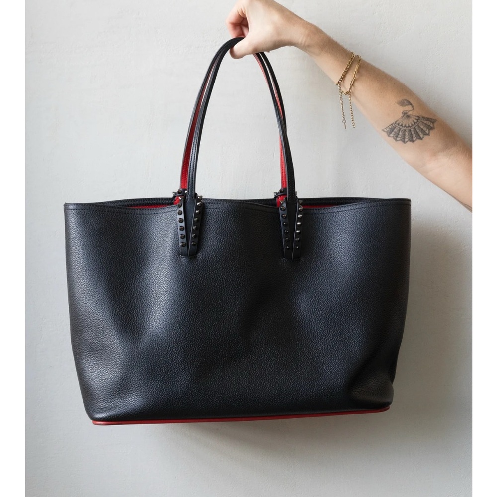 Christian Louboutin Black Leather Tote Bag
